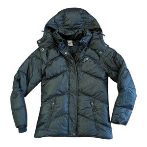 Nike Sportswear 550 Down Windrunner Hooded Puffer Jacket Black Size Small